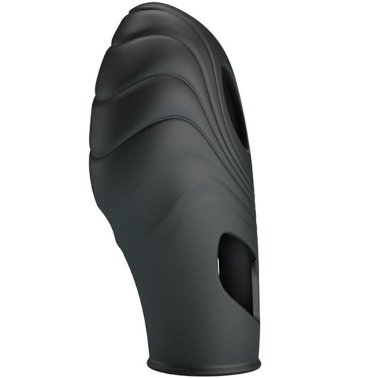 PRETTY LOVE - VIBRATORE DA DITA IN SILICONE LICH NERO