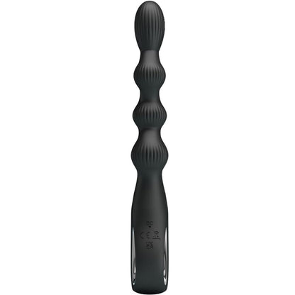 PRETTY LOVE - FEDERER VIBRATORE ANALE 12 VIBRAZIONI NERO