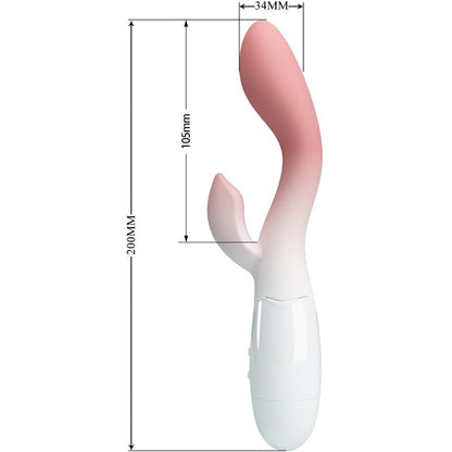 PRETTY LOVE - VIBRATORE PUNTO G LUMINOSO + STIMOLATORE CLITORIDEO 30 VIBRAZIONI ROSA