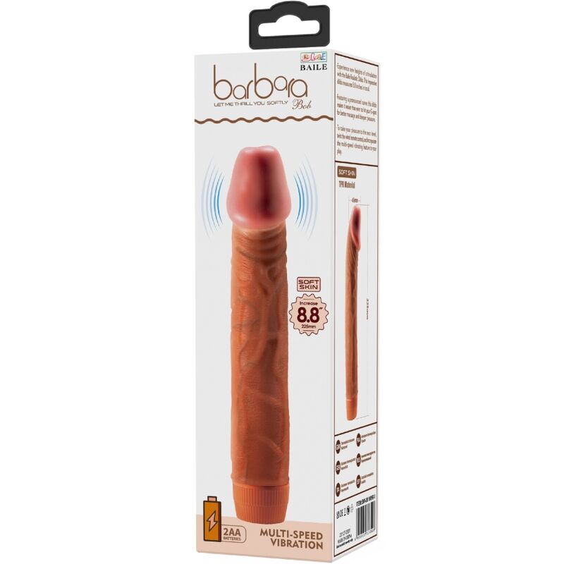 BAILE - BOB VIBRATORE REALISTICO 22,5 CM MULATTO