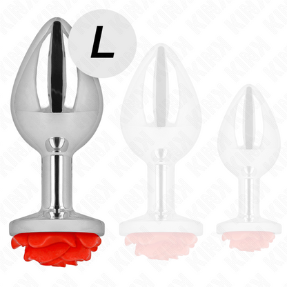 KINK - PLUG ANALE ROSA ROSSO TAGLIA L