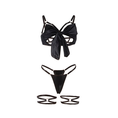SUBBLIME - 955205 COMPLETO REGGISENO CON FIOCCO NERO REGOLABILE L/XL
