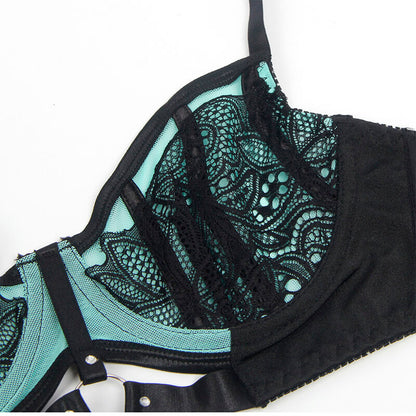 SUBBLIME - 955564 REGGISENO IN VERNICE VERDE CON CERNIERA IN RETE L/XL