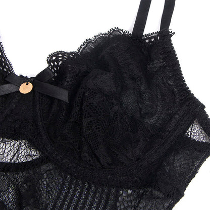 SUBBLIME - 955618 BODY IN PIZZO CON CHIUSURA INFERIORE NERO S/M