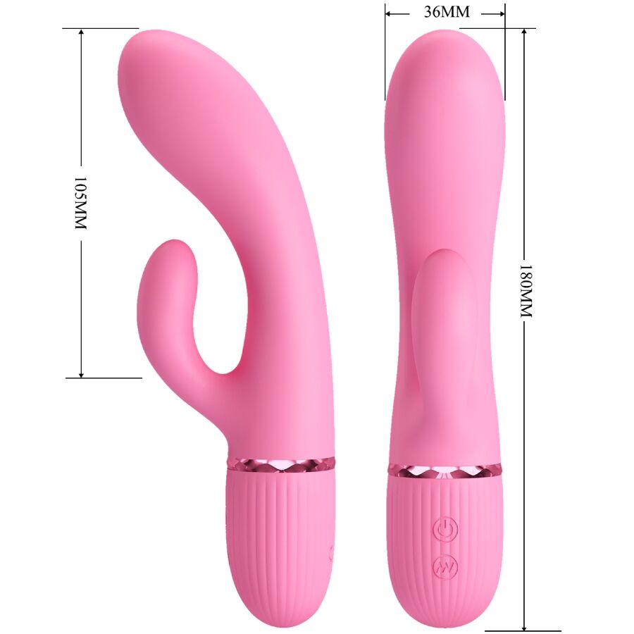 PRETTY LOVE - VIBRATORE CONIGLIO MARSKI E PUNTO G ROSA