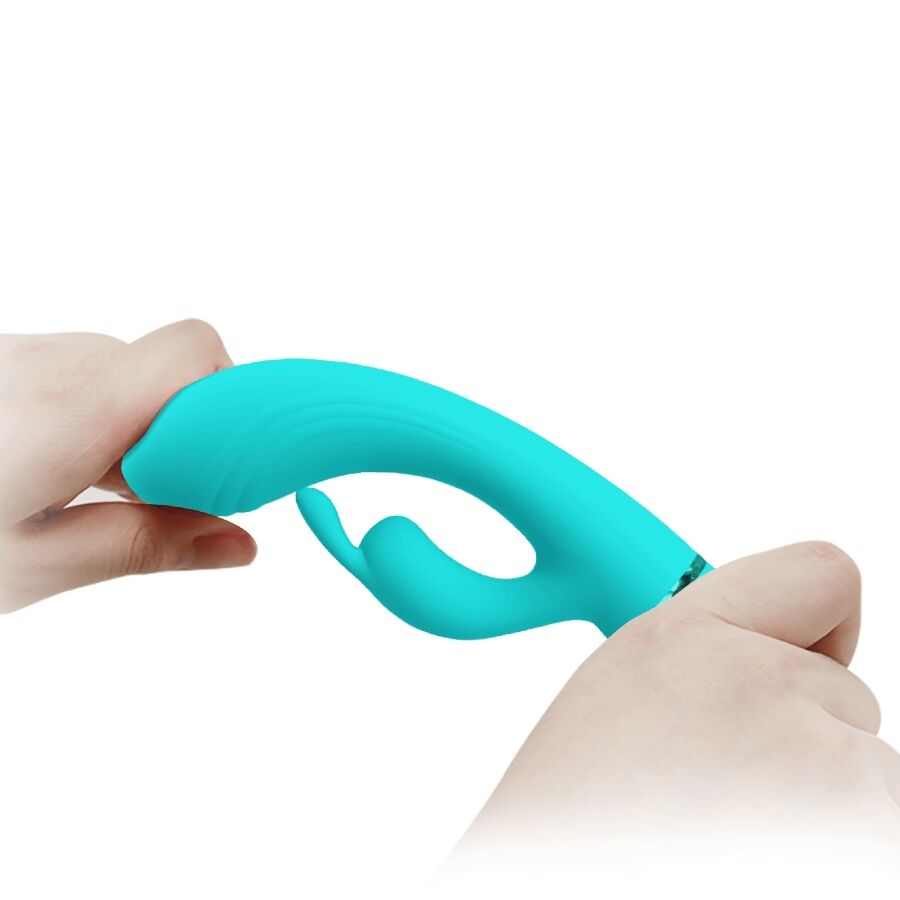PRETTY LOVE - SCOCCO VIBRATORE CONIGLIO TURCHESE