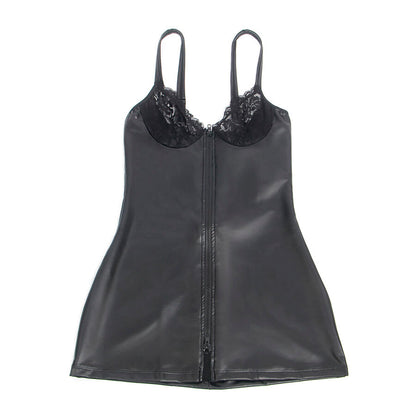 SUBBLIME - 957575 ABITO IN PELLE CON ZIP NERO L/XL
