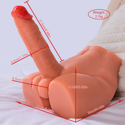 XISE - PEEL DILDO ASS DILDO MASTURBATORE REALISTICO POSIZIONE FRONTALE CON SPINTA 17,5 CM