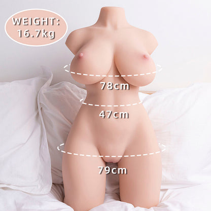 XISE - TORSO REALISTICO FEMMINILE ORDINATO CON SPINTA DI 71 CM