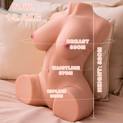 XISE - DANIA THRUSTING TORSO FEMMINILE REALISTICO VIBRANTE 52 CM