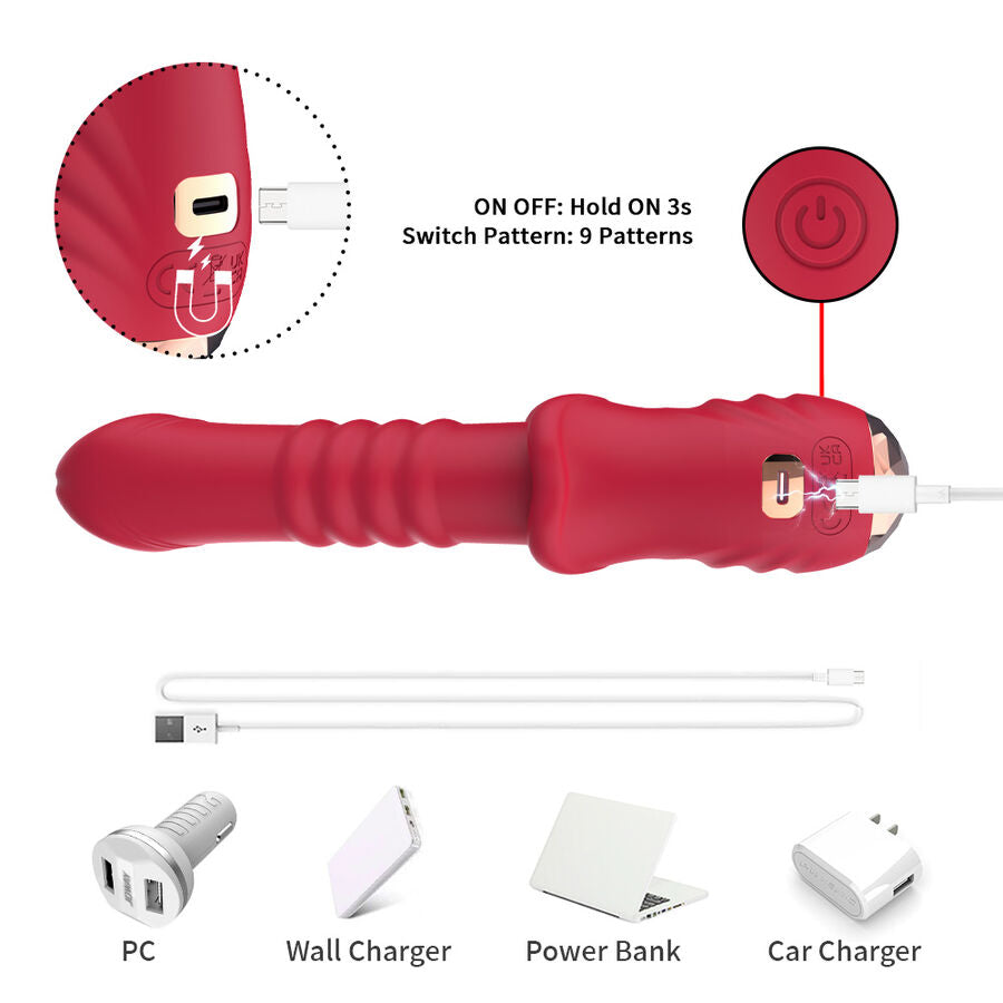 ARMONY - POINT A DILDO VIBRATORE STIMOLANTE ROSSO