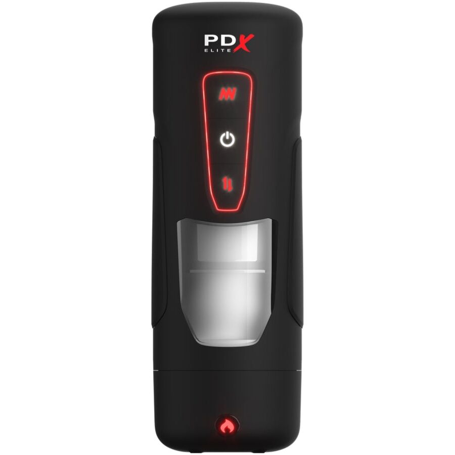 PDX ELITE - MASTURBATORE AUTOMATICO MILK ME HOTTER CON VIBRAZIONE A SPINTA E EFFETTO CALORE