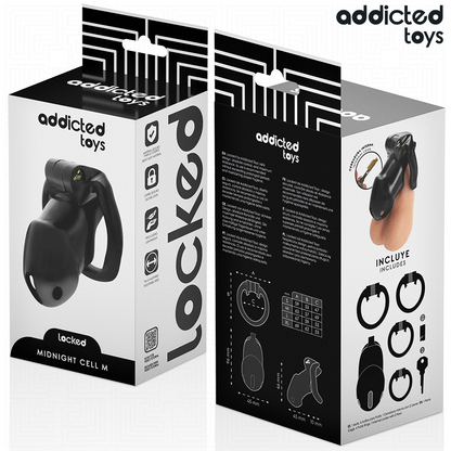 ADDICTED TOYS LOCKED - MINDNIGHT CELL GABBIA PER PENE TAGLIA M