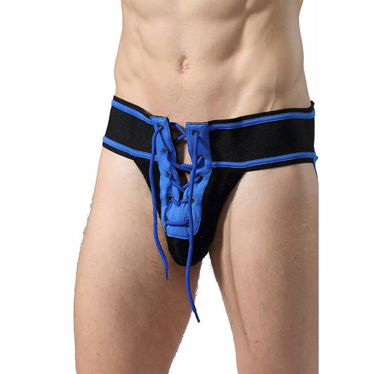 MOB - FETISH JOCKSTRAP FOOTBALL BLU TAGLIA S