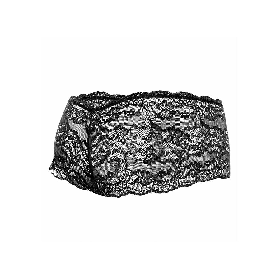 MOB - BOXER IN PIZZO NERO TAGLIA L/XL