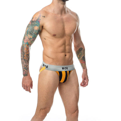 MOB - CLASSIC JOCK STRIPE ARANCIONE TAGLIA XXL