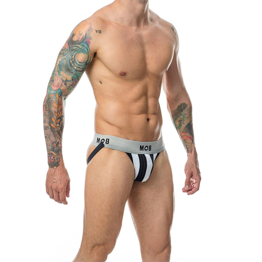 MOB - JOCK BIANCO A RIGHE CLASSICHE TAGLIA S