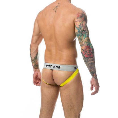 MOB - JOCK CLASSICO A RIGHE GIALLO TAGLIA XL