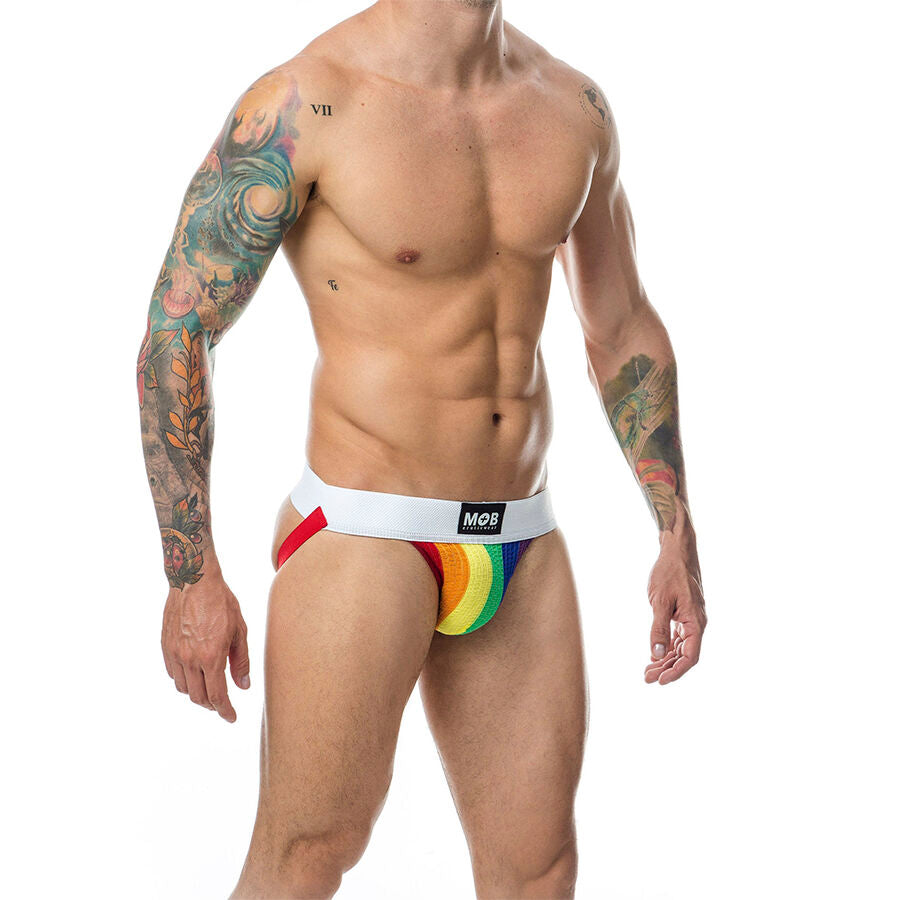 MOB - JOCK STRIPE CLASSICO ARCOBALENO TAGLIA S