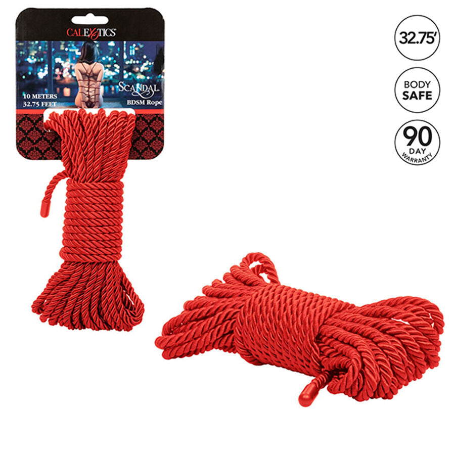 CALEXOTICS - SCANDAL CORDA ROSSA BDSM 10 M