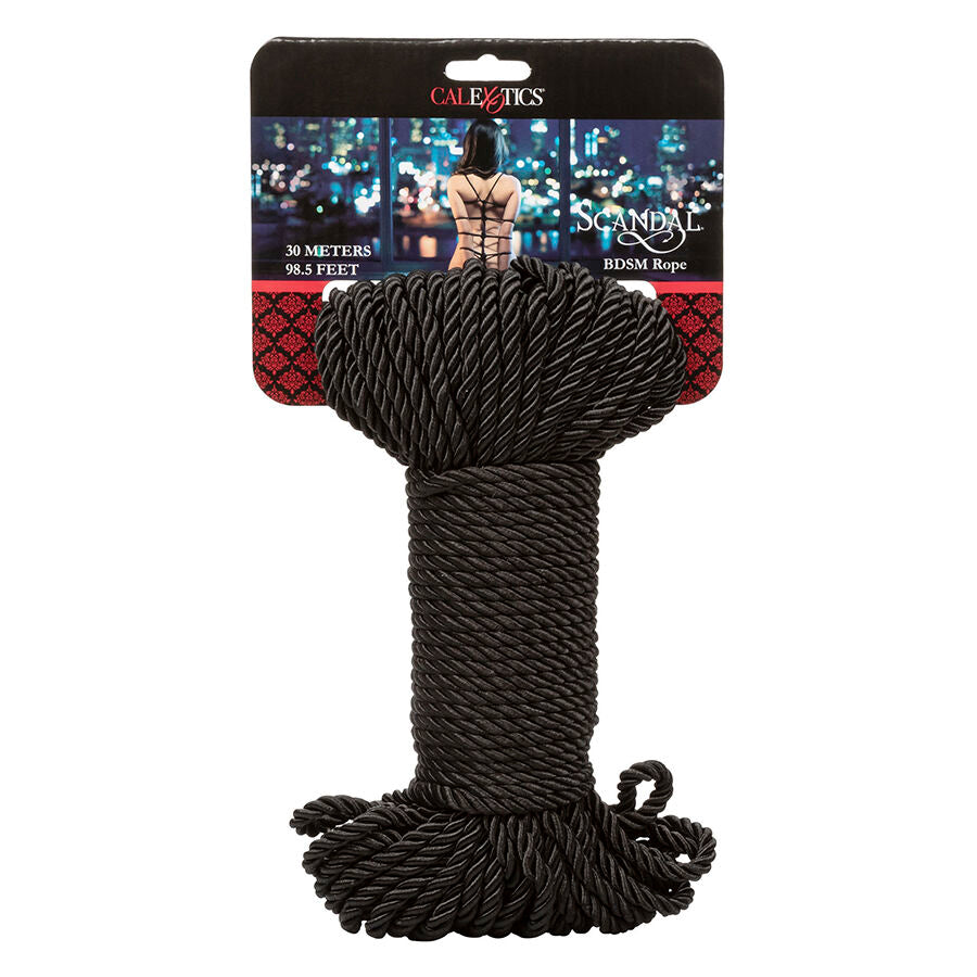 CALEXOTICS - SCANDAL CORDA NERA BDSM 30 M