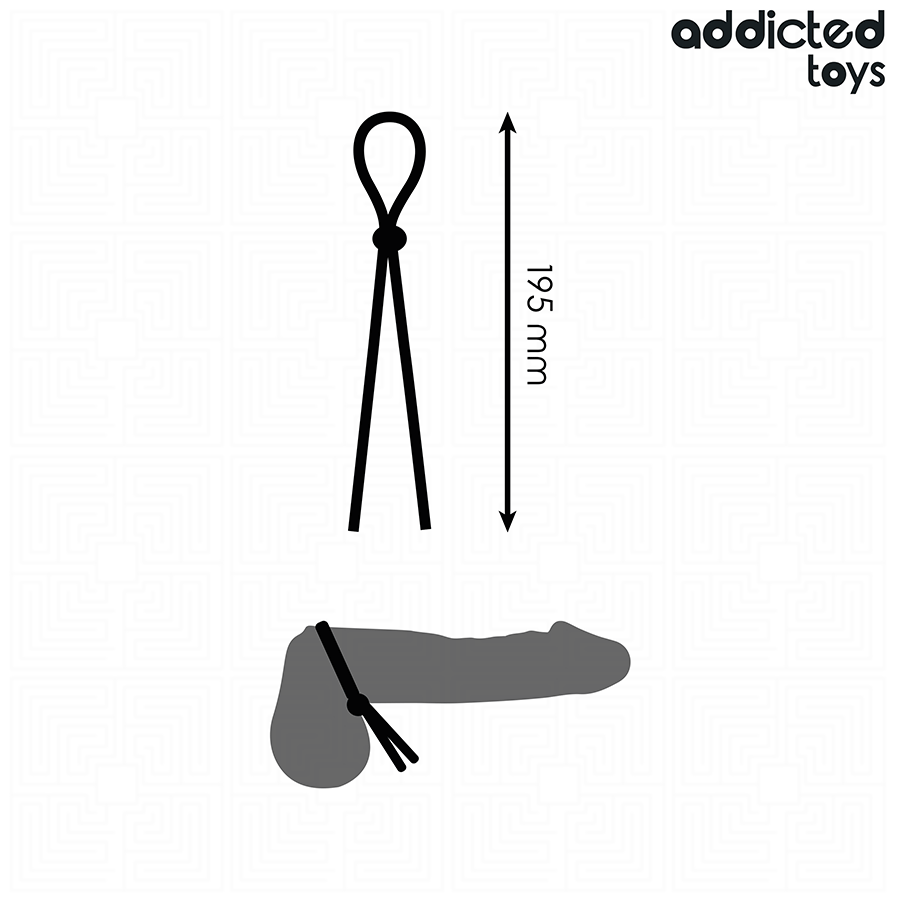 ADDICTED TOYS - CORDA IN SILICONE PER PENE A SINGOLO ANELLO