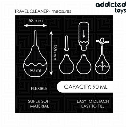 ADDICTED TOYS - DETERGENTE ANALE DA VIAGGIO TAGLIA S 90 ML