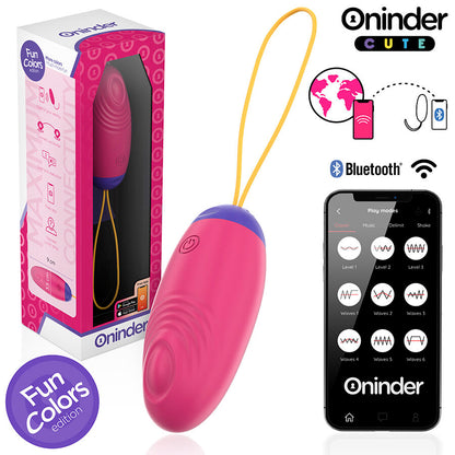ONINDER CUTE - UOVO IN SILICONE CON VIBRO-ONDA E PIACERE - APP GLOBALE GRATUITA