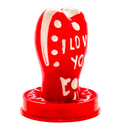 CONDOMERIE - PRESERVATIVI NOVITÀ DIPINTI A MANO CUORE - MODELLO I LOVE YOU 1