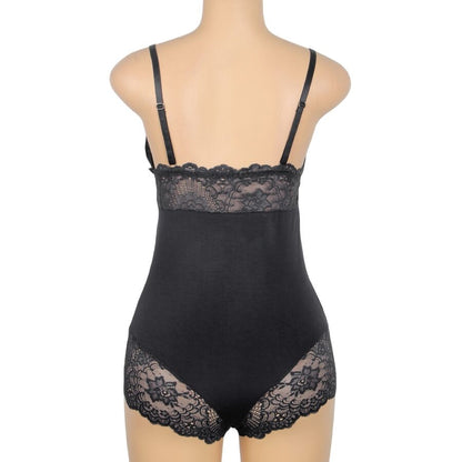 SUBBLIME - ORSACCHIOTTO CON DETTAGLI IN PIZZO FLOREALE NERO S/M