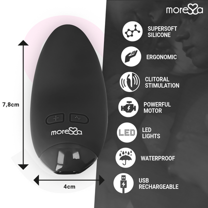 MORESSA - VIBRATORE BLOSSOM NERO