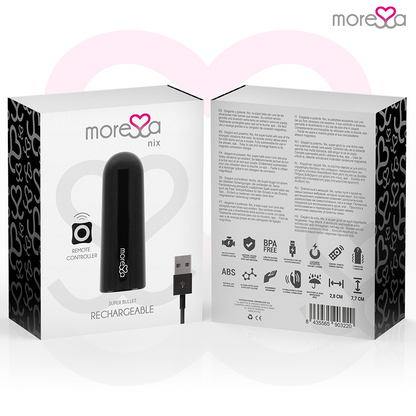 MORESSA - TELECOMANDO VIBRATORE NIX NERO