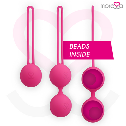 MORESSA - SET OSIAN PREMIUM SILICONE ROSA (Osian One - 51 g | Osian Two - 101 g | Osian Three 85 g)