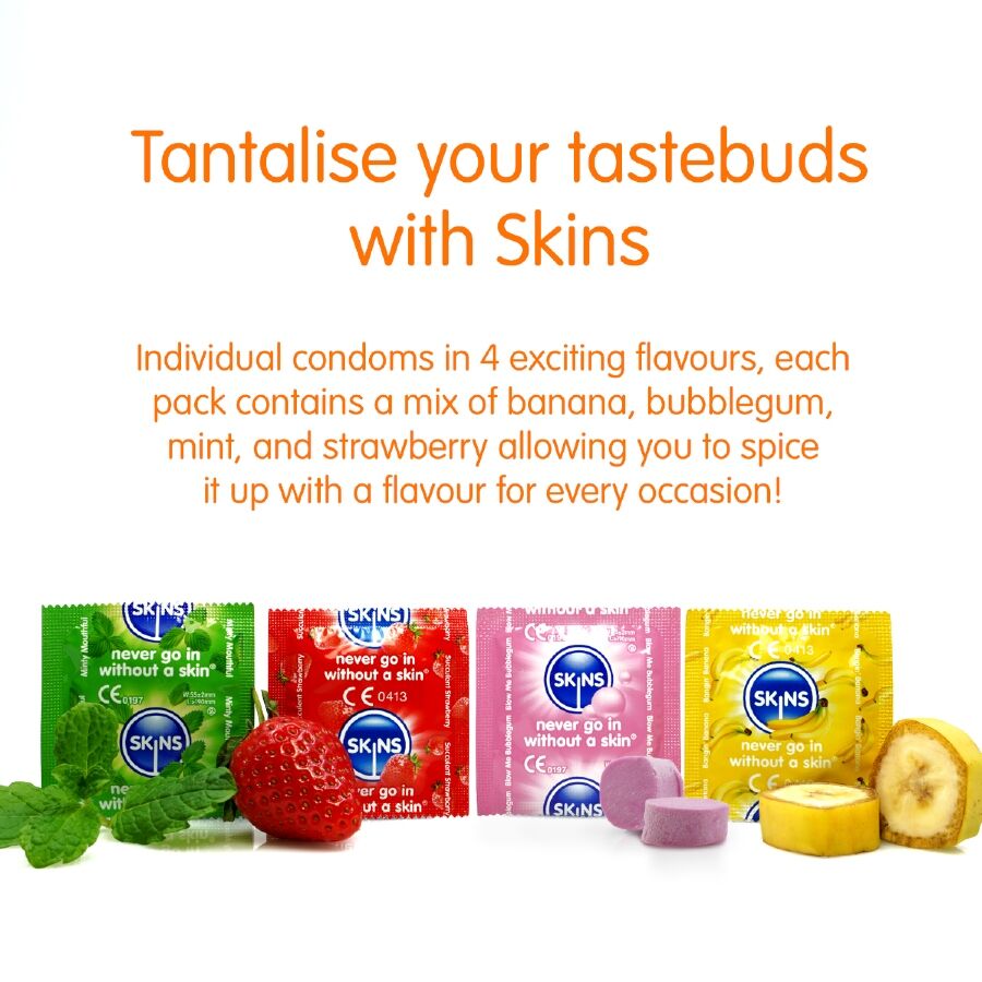 SKINS - PRESERVATIVI MULTIGUSTO PREMIUM CONFEZIONE DA 16