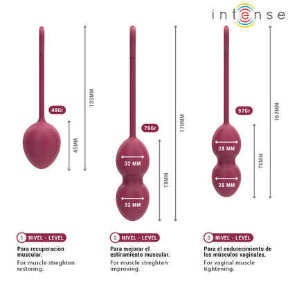 INTENSE - KIT PALLINE KEGEL CHARLI BORDEAUX