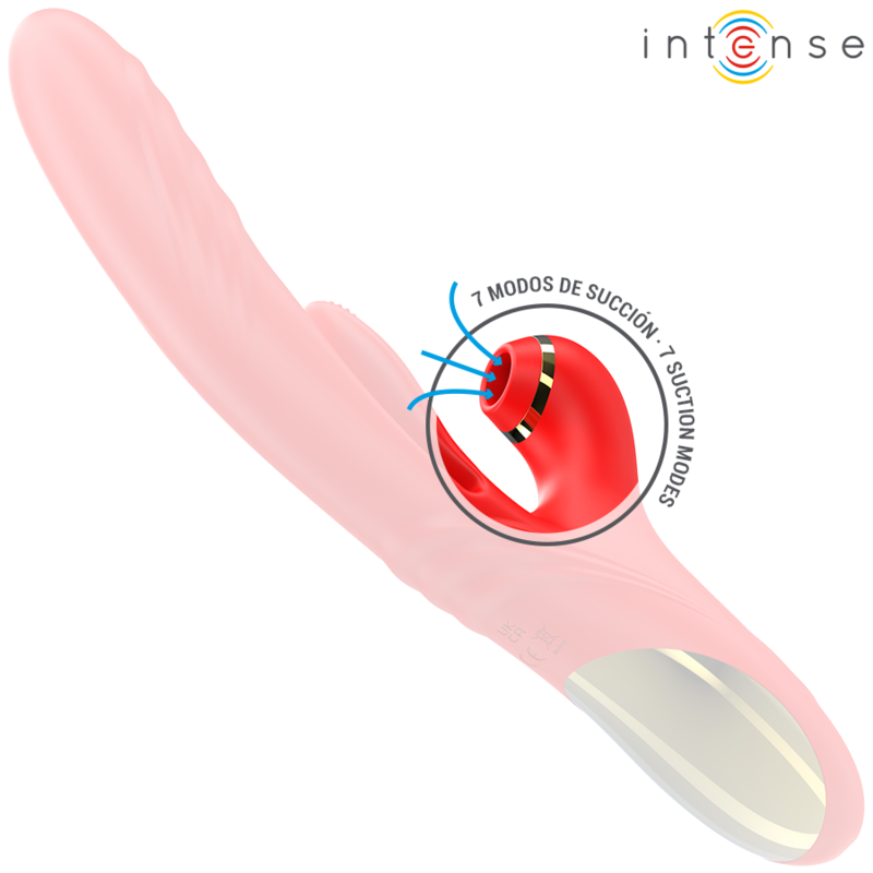 INTENSE - KAROL VIBRATORE MULTIFUNZIONE SPINTA E STIMOLAZIONE E ONDE STIMOLANTI ROSSO