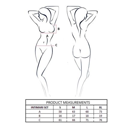 PASSION - INTIMARI REGGISENO + SLIP ROSA L/XL