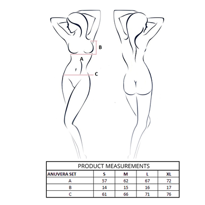 PASSION - ANUVERA REGGISENO + PERIZOMA BIANCO S/M