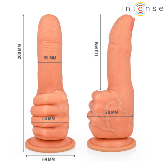 INTENSE - BENDER STIMOLATORE PUNTO G FLESSIBILE MANO 11,3 CM