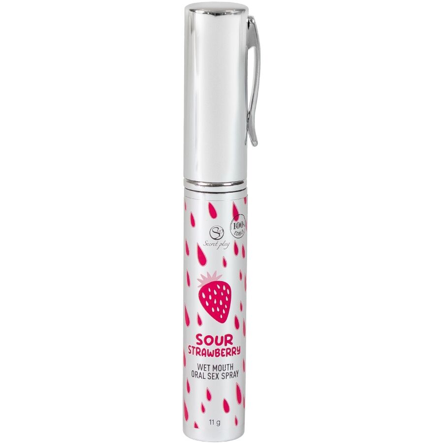 SECRETPLAY - SPRAY PER IL SESSO ORALE ALLA FRAGOLA ACIDA