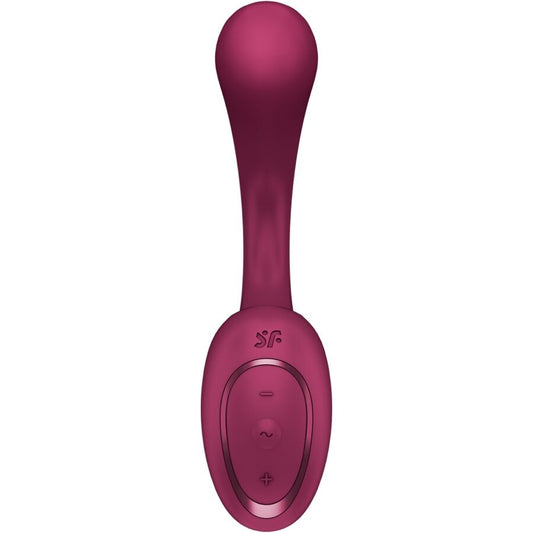SATISFYER - G PER DEA 2 VIBRATORE CONIGLIO BOTTIGLIA BORDEAUX