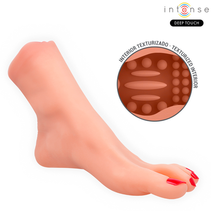 INTENSE DEEP TOUCH - MASTURBATORE A FORMA DI PIEDE IN DUE PEZZI GABBIE