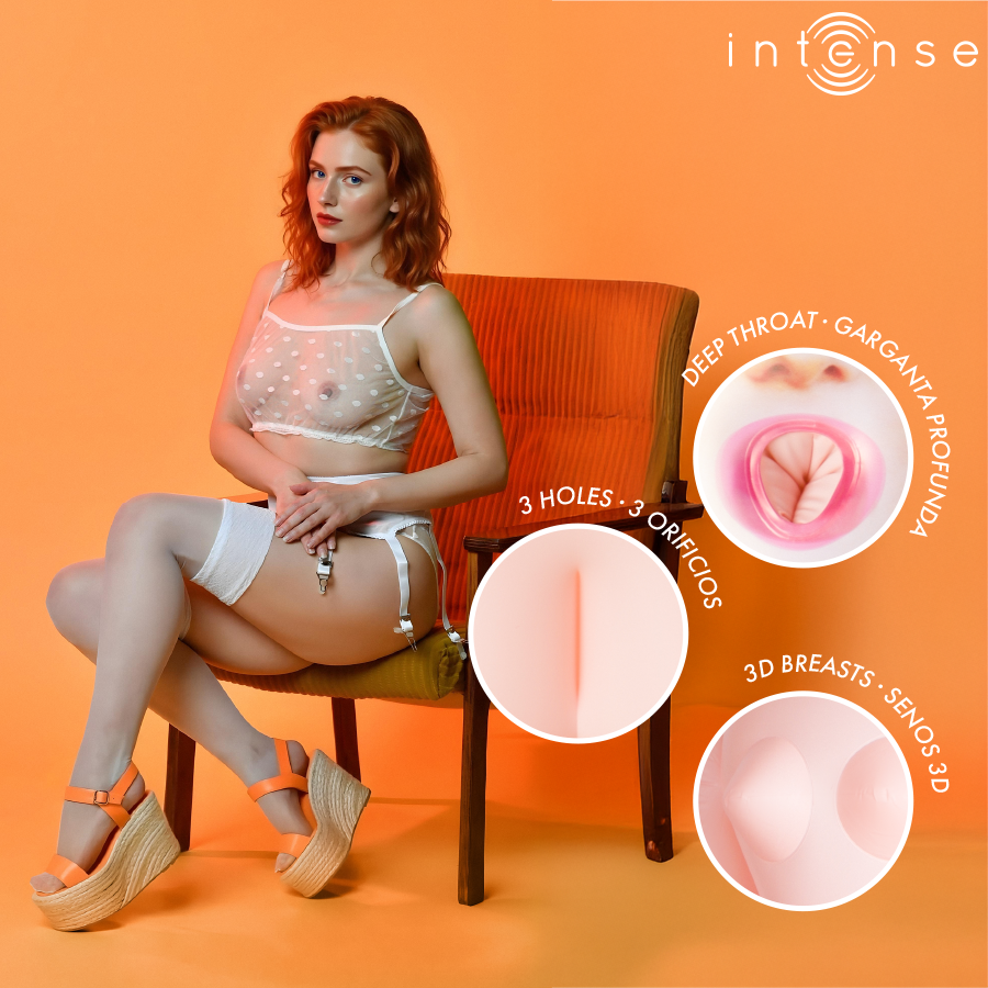 INTENSE DOLLS - SCARLETT BAMBOLA GONFIABILE CON TRE ORIFIZI
