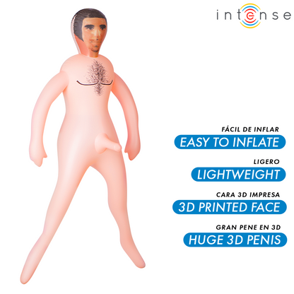 INTENSE DOLLS - BAMBOLA GONFIABILE ANTHONY CON PENE 3D