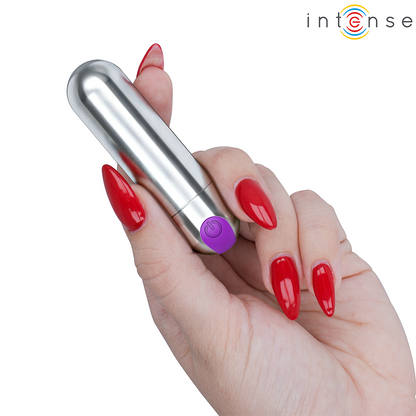 INTENSE - KAREN MINI PROIETTILE VIBRANTE RICARICABILE ARGENTO