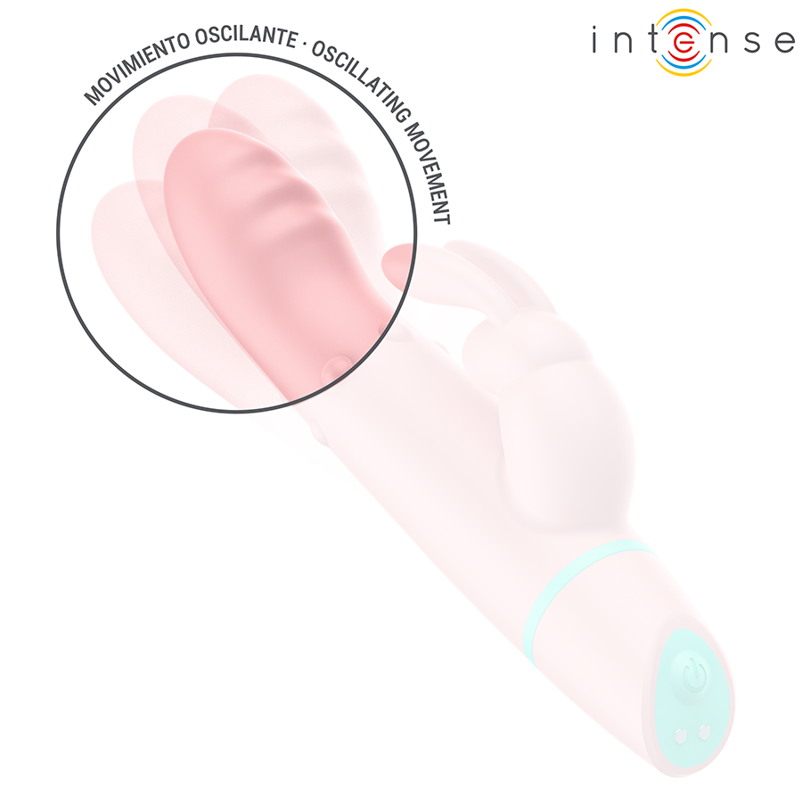 INTENSE - STIMOLATORE E VIBRATORE ROTANTE ALVIN RABBIT + OSCILLANTE