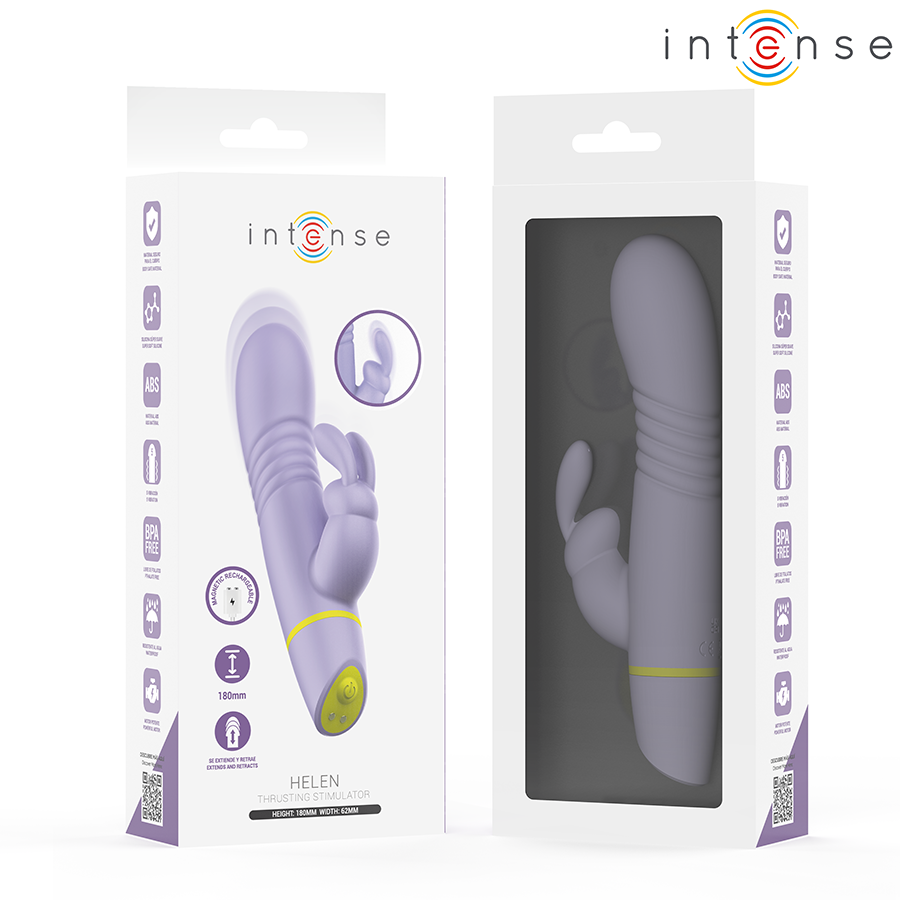 INTENSE - STIMOLATORE E VIBRATORE A SPINTA HELEN RABBIT