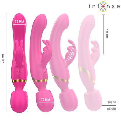INTENSE - WINONA DOPPIO VIBRATORE CONIGLIO E BACCHETTA