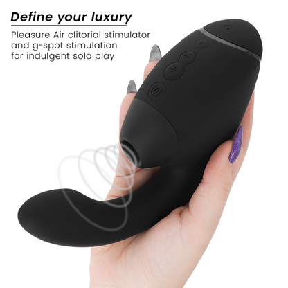 WOMANIZER - DUO NEXT STIMOLATORE DOPPIO CLITORIDEO E PUNTO G NERO