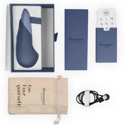 WOMANIZER - VIBE LAY-ON VIBRATORE SILENZIOSO BLU SCURO